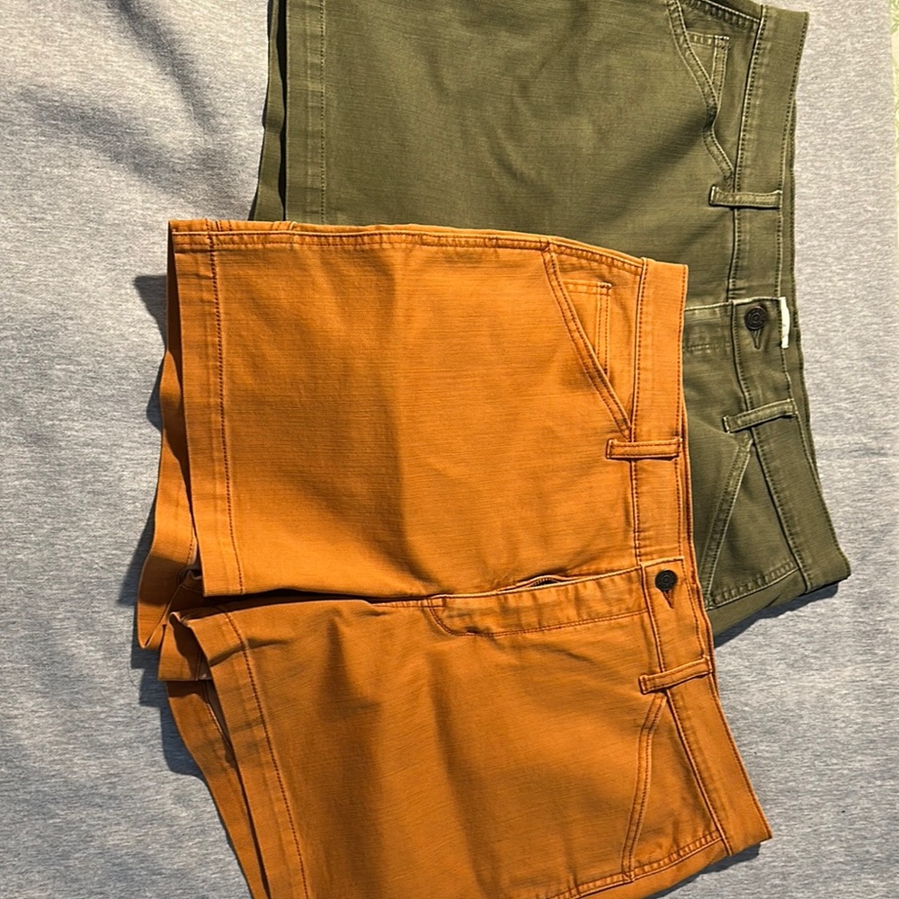 Wonderly Women's Shorts in Olive Green and Burnt Orange